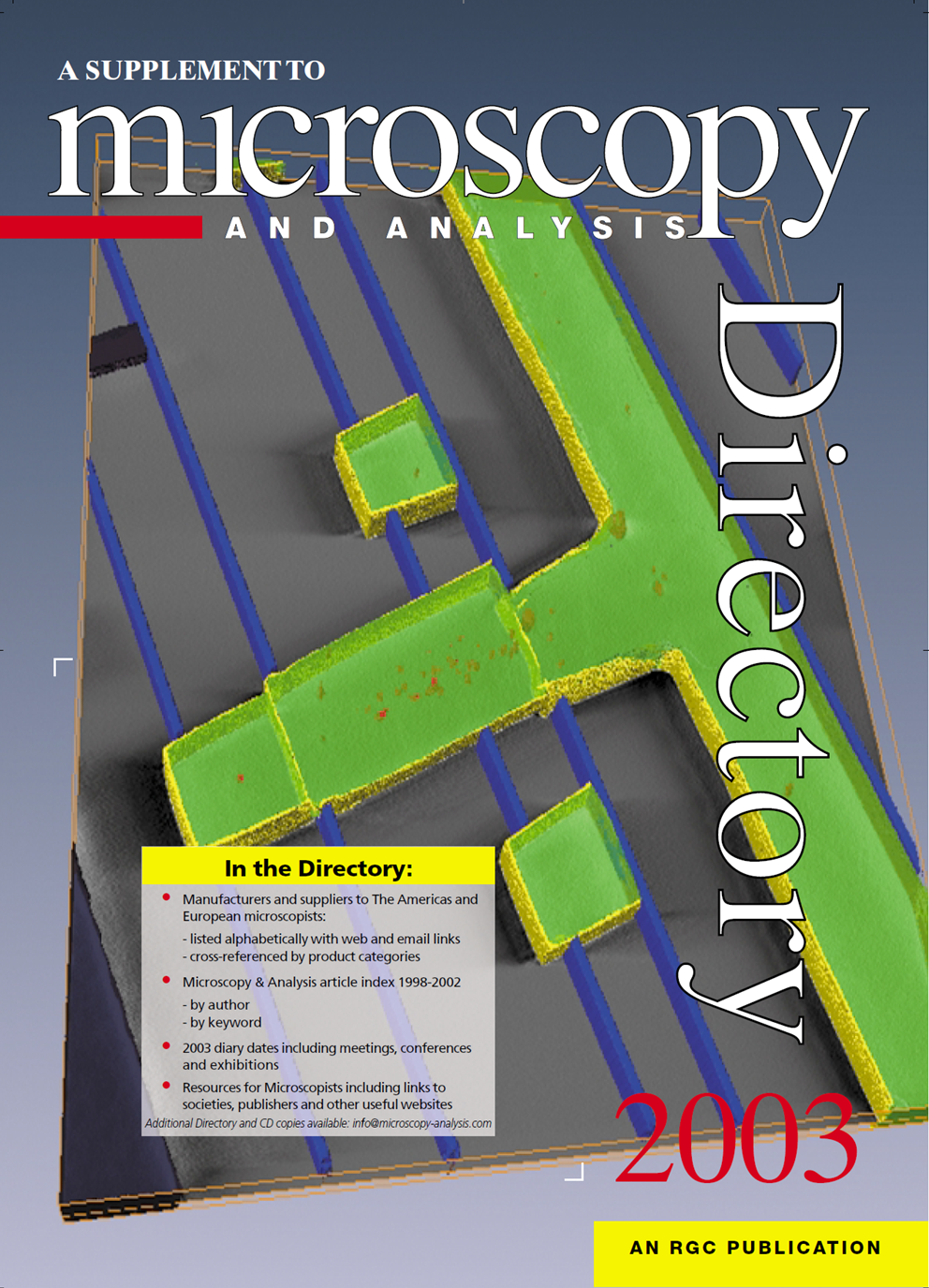 2003 Microscopy Analysis Cover