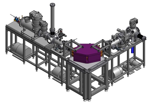 CAD drawing of Cluster-Deposition System