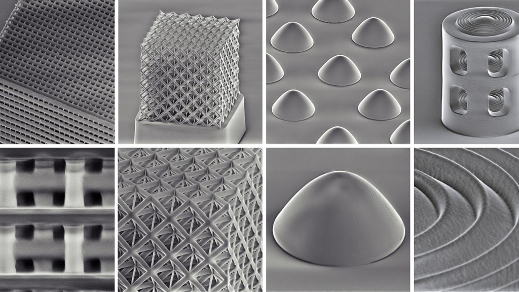 Various 3D glass nanostructures