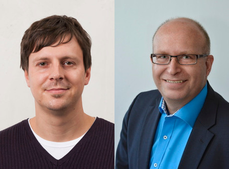 Portrait pictures of Torsten Brezesinski and Jürgen Kanek