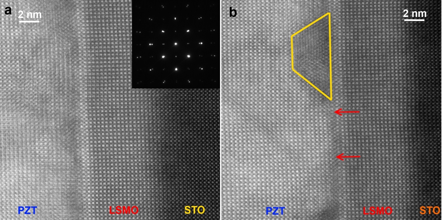 STO-LSMO-PZT - HRSTEM