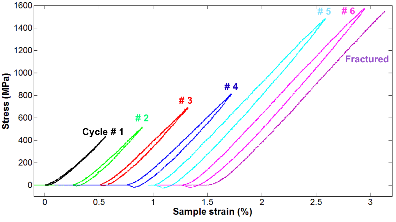 Bauschinger effect in nanocrystalline Pd