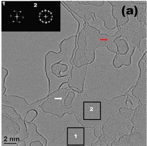 In situ observation of nanocrystalline graphene formation