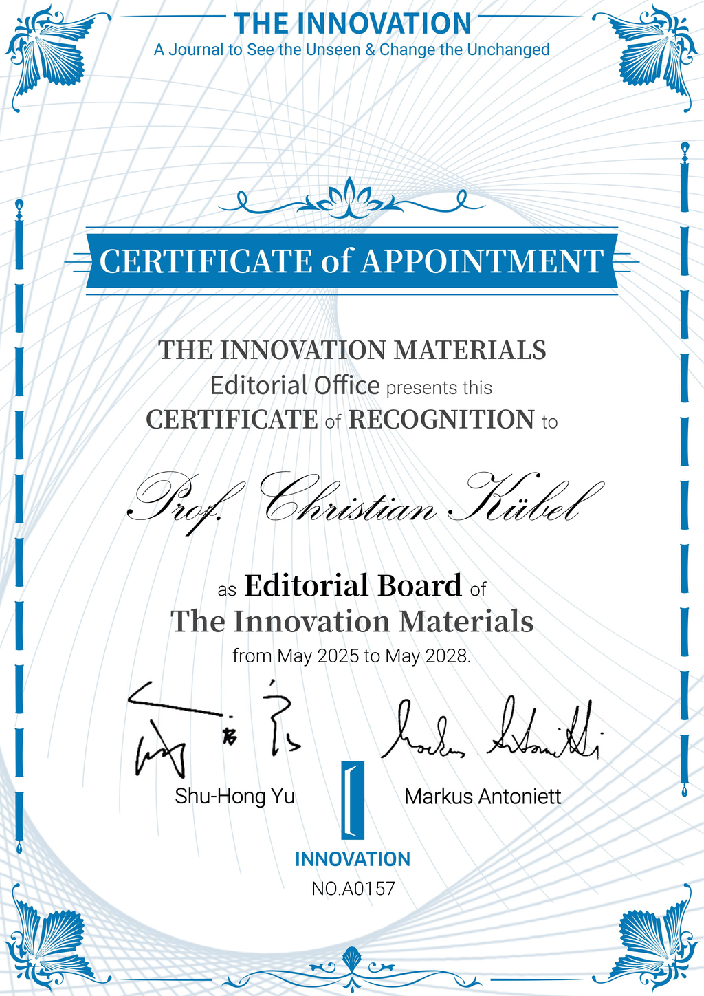 TiMS Certificate