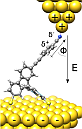 Sketch of Spiromolecule with STM tip